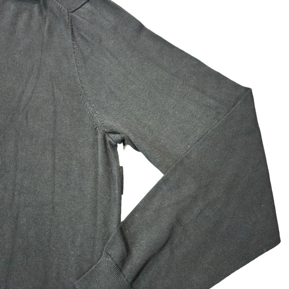 Alfani 100% Cotton Golf Black Gray Striped Crewneck Sweater Men’s XXLarge - Picture 13 of 13